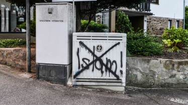 Islamfeindliches Graffiti Islamfeindliches Graffiti