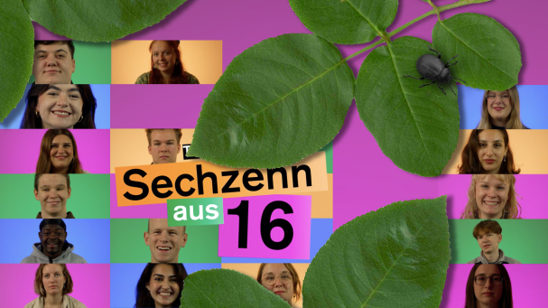Junge Menschen aus Video und Blätter